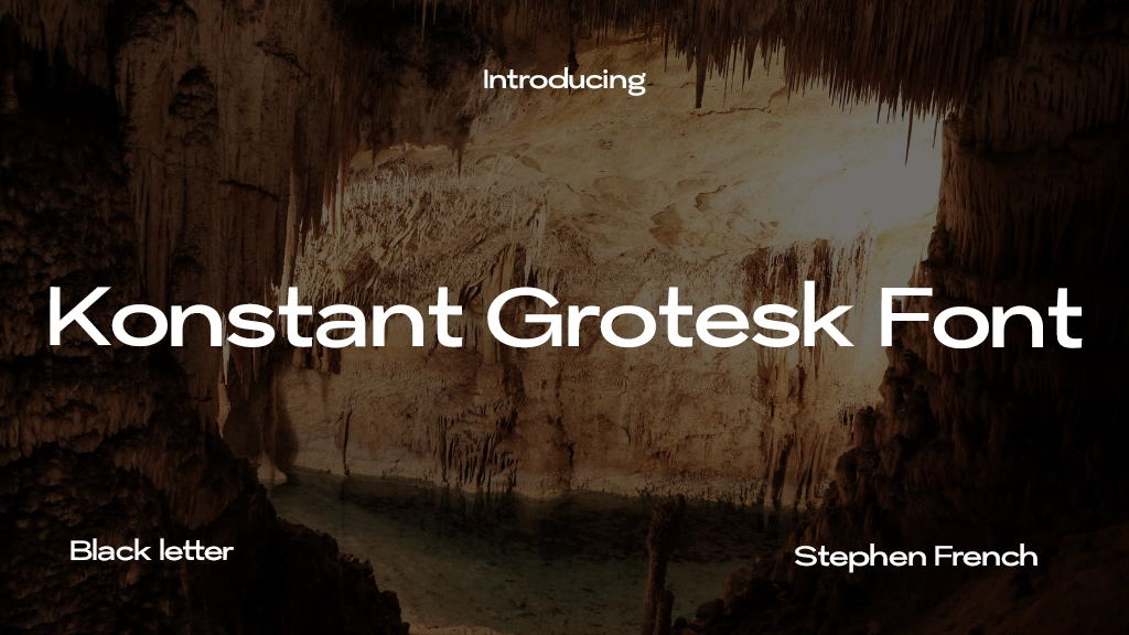 Konstant Grotesk Font Font Sample Image 1