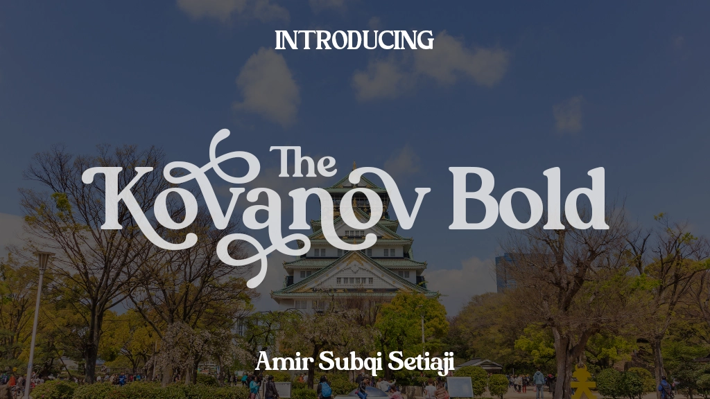 Kovanov Bold Font Sample Images  1