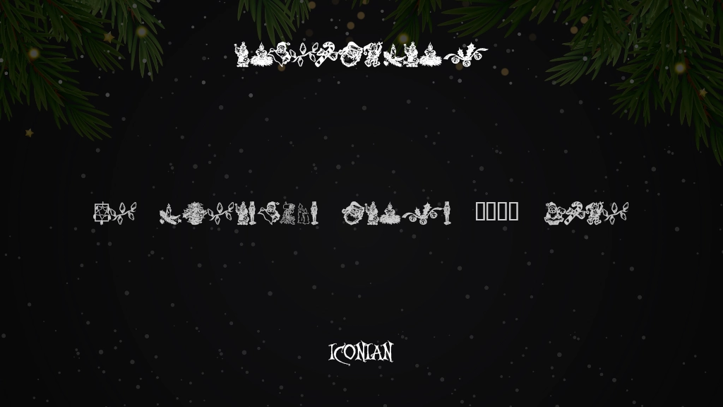 KR Christmas Dings 2004 Six Font Sample Images  1