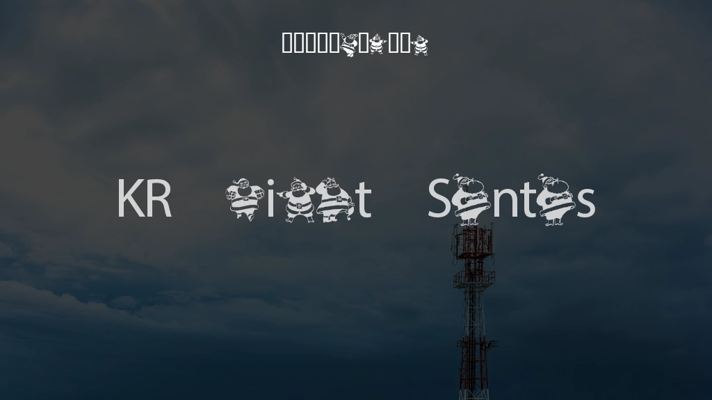 KR Eight Santas Font Sample Images  1