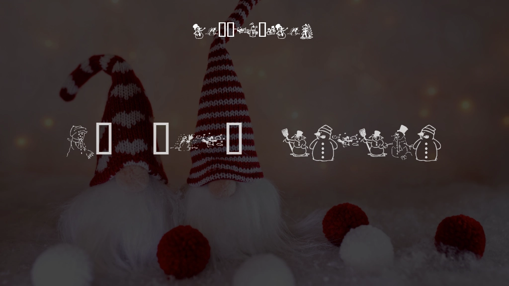 KR Snow People Font Sample Images  1