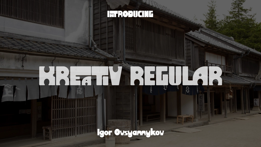 Kreativ Regular Font Sample Images  1