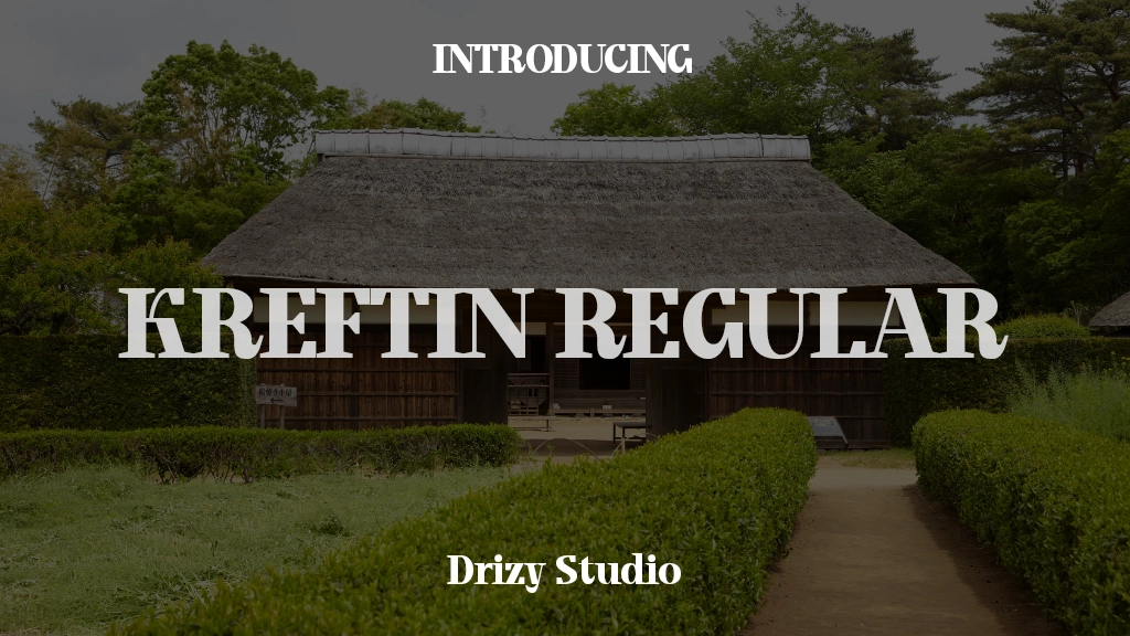 Kreftin Regular Font Sample Images  1