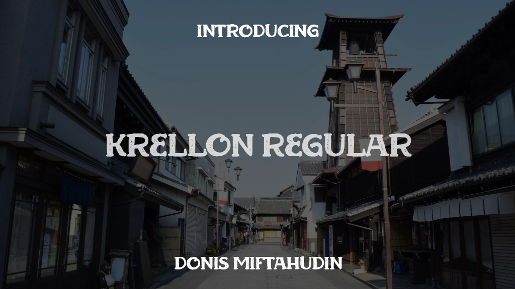 Krellon Personal Use Regular Font Sample Images  1