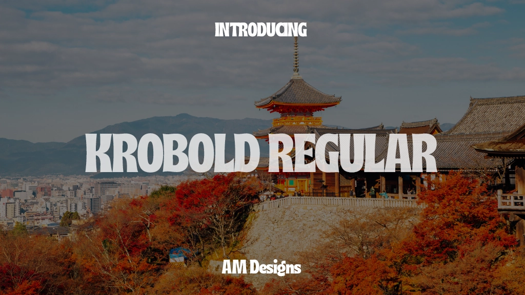 Krobold Regular Font Sample Images  1