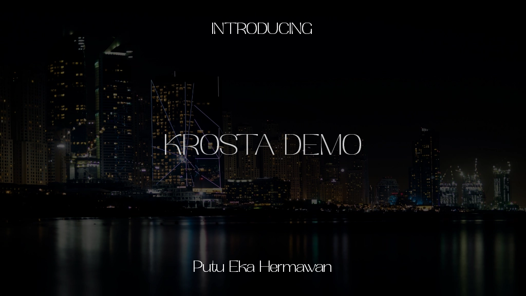 Krosta Demo フォントサンプル画像  1