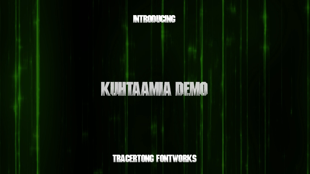 Kuhtaamia DEMO Font Sample Images  1