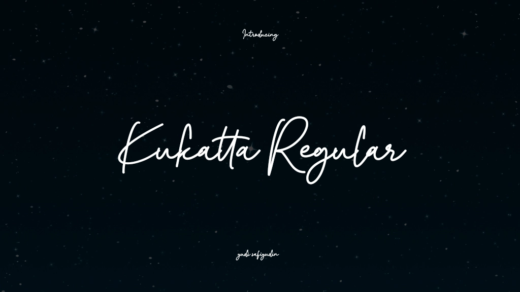 Kukatta Regular Font Sample Images  1