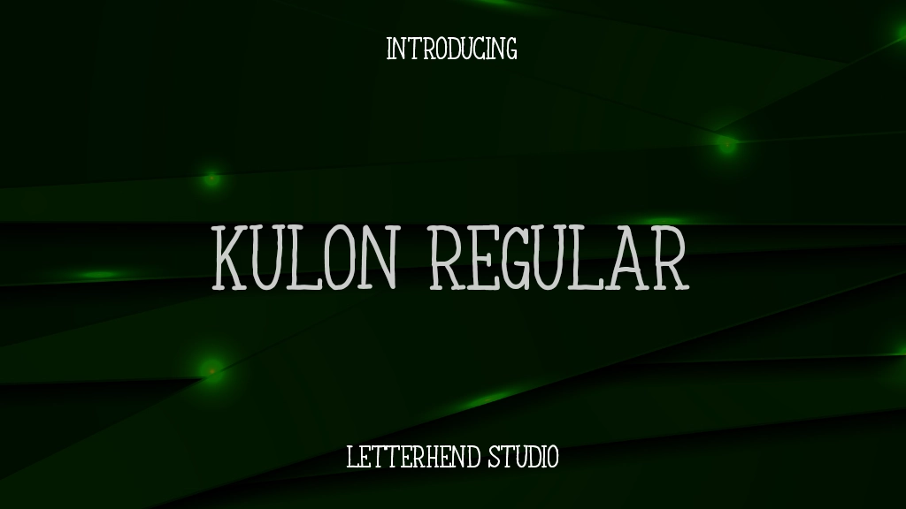 Kulon Regular Font Sample Images  1