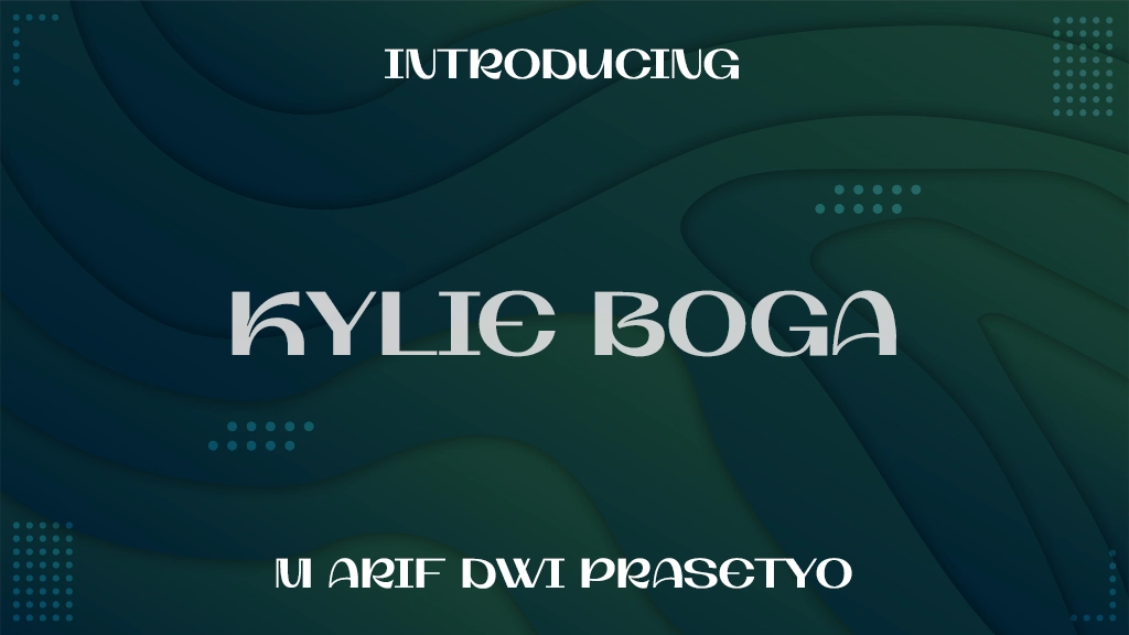 Kylie Boga Font Font Sample Images  1