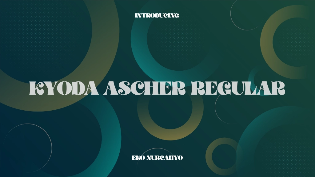 Kyoda Ascher Regular Font Sample Images  1