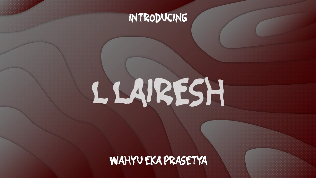 L Lairesh Font Sample Images  1