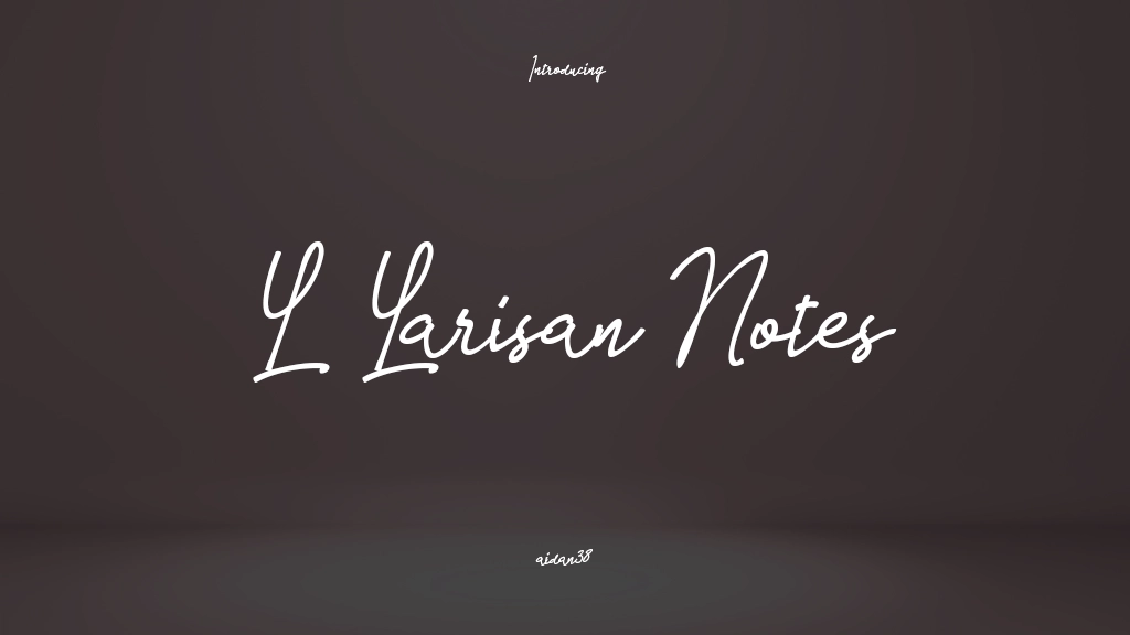 L Larisan Notes Font Sample Images  1