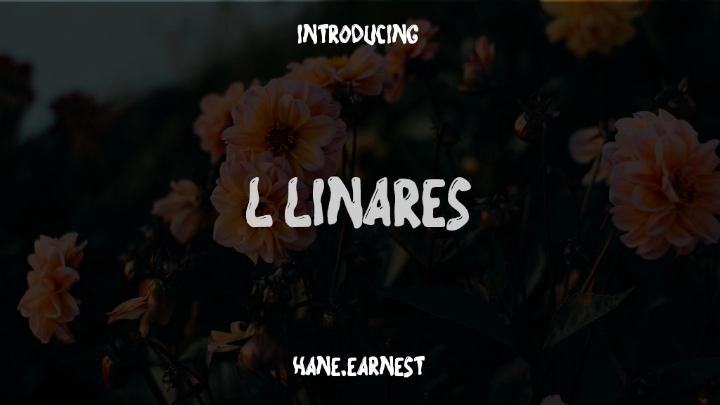 L Linares Font Sample Images  1