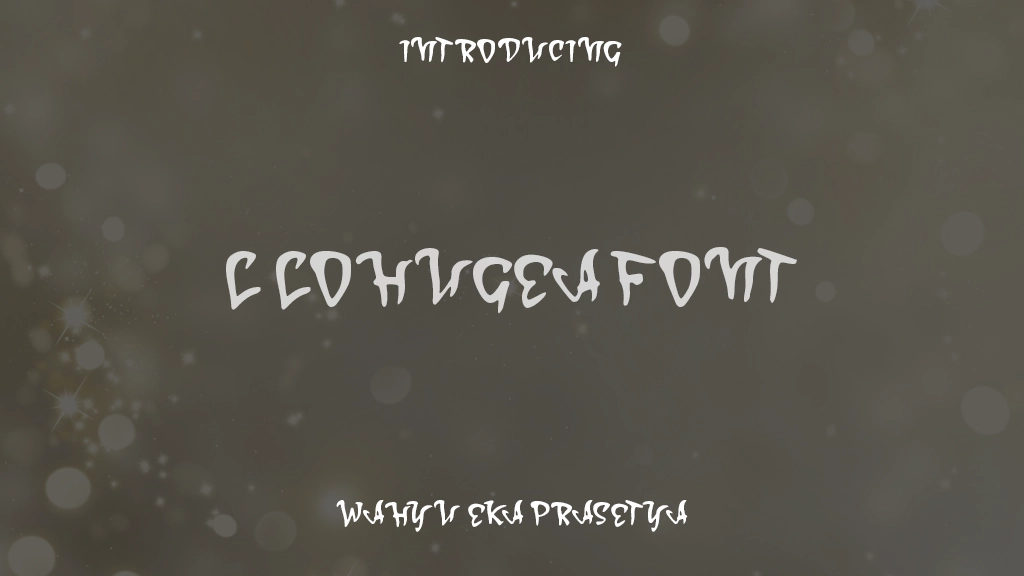 L Lohugea Font フォントサンプル画像  1