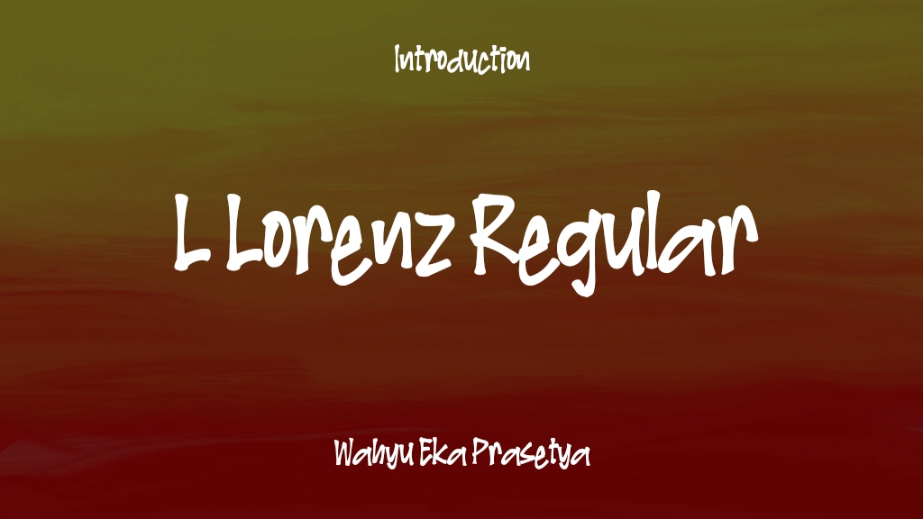 L Lorenz Regular Font Sample Images  1