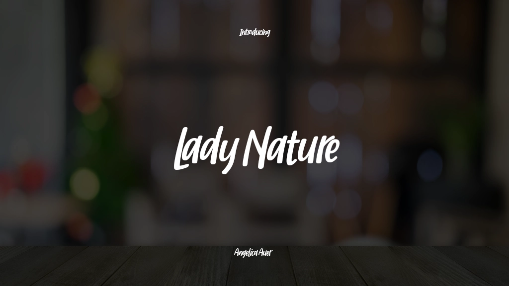 Lady Nature Immagini di esempio dei caratteri  1