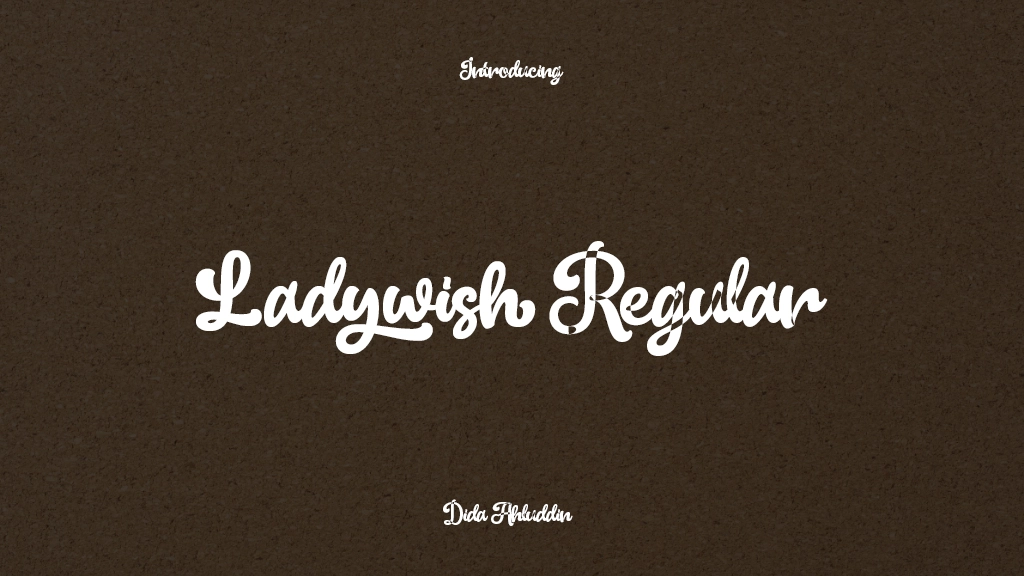 Ladywish Regular Font Sample Images  1