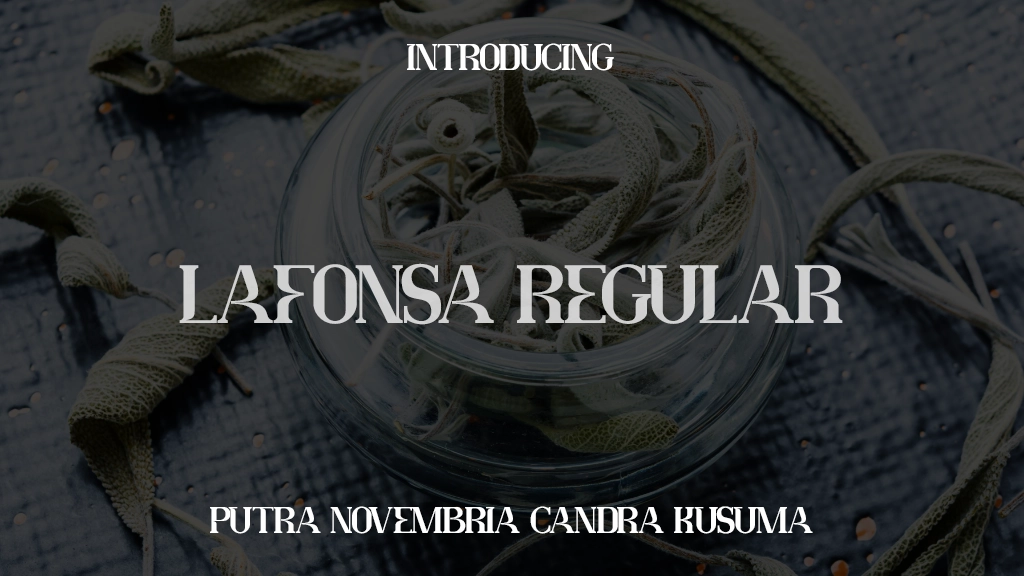 Lafonsa Regular Font Sample Images  1