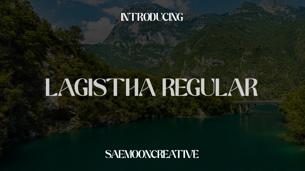 LAGISTHA Regular Font Sample Images  1