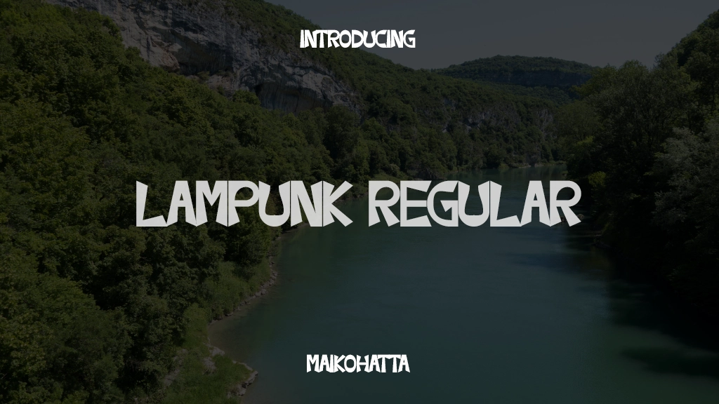 Lampunk Regular 글꼴 샘플 이미지  1