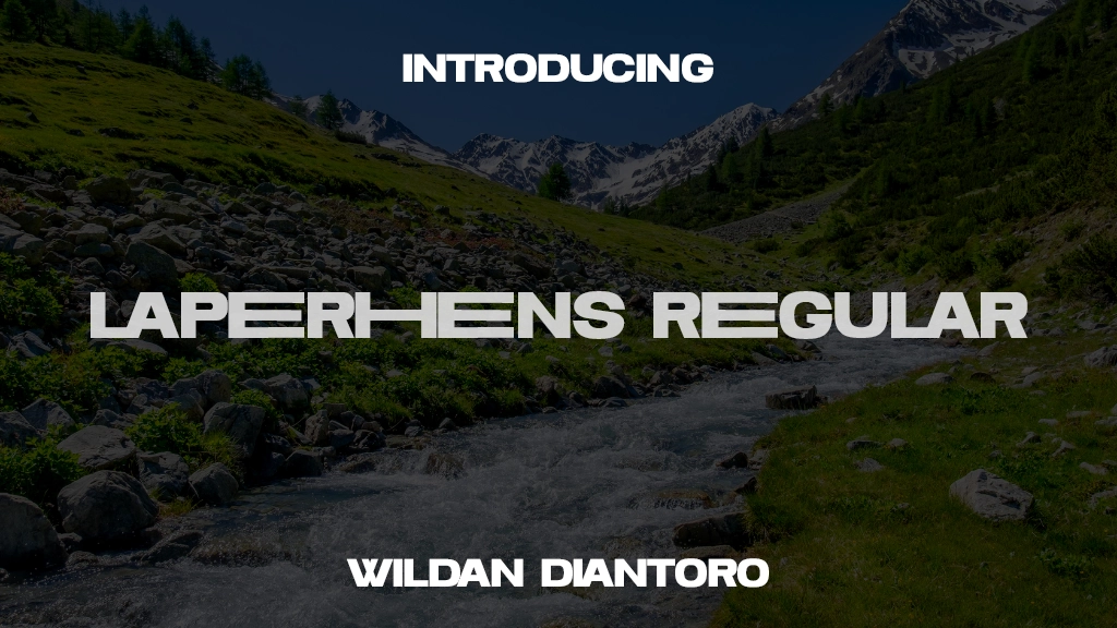 Laperhens Regular Font Sample Images  1