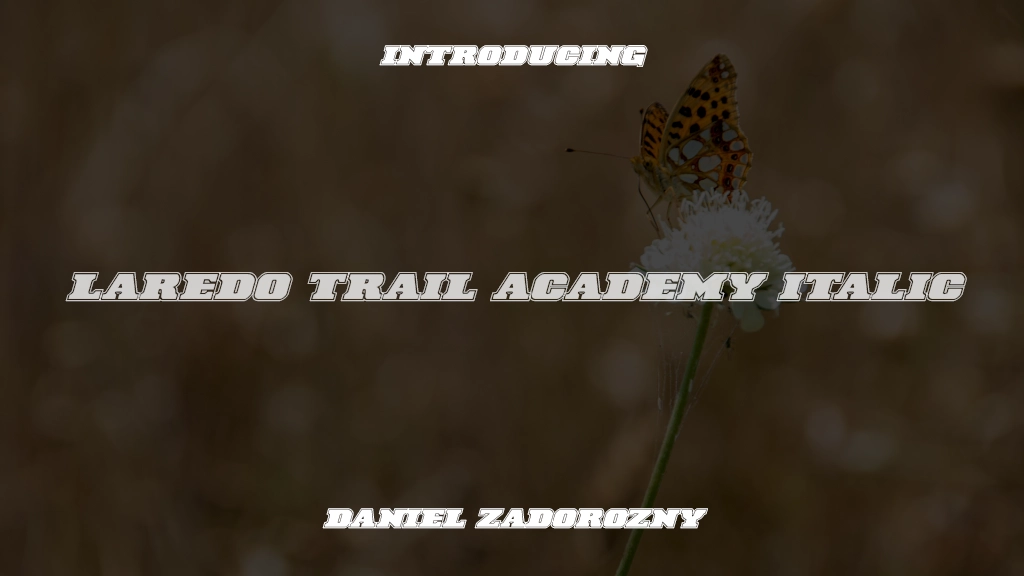 Laredo Trail Academy Italic Italic Immagini di esempio dei caratteri  1