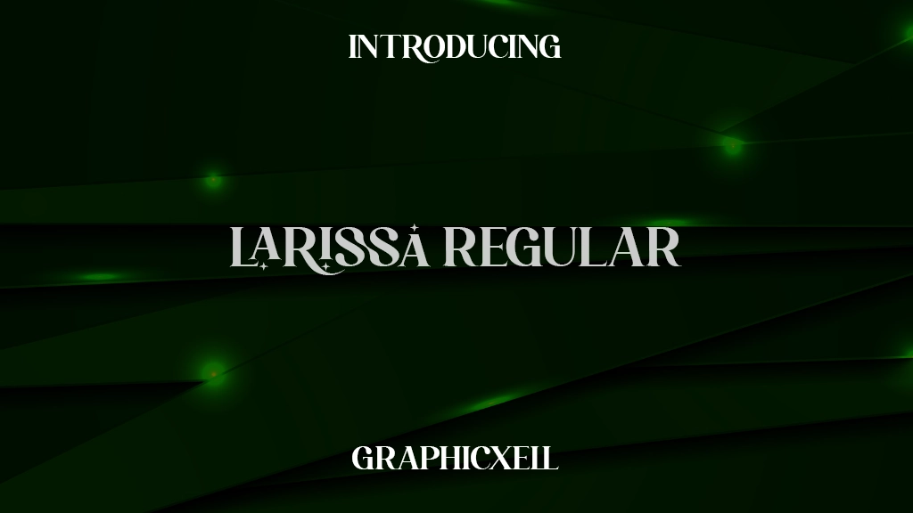 Larissa Regular Images d’exemples de polices  1