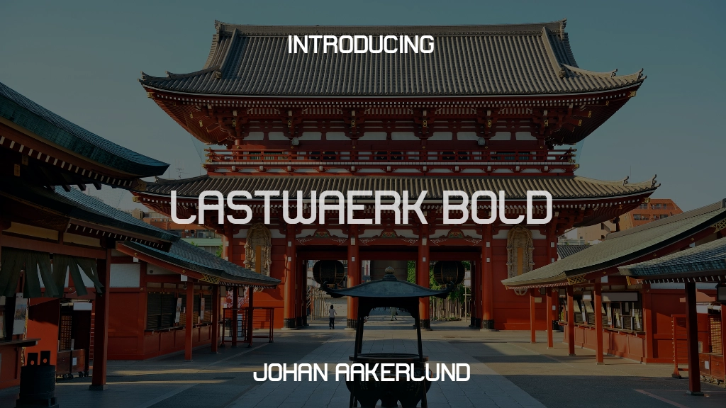 Lastwaerk bold Font Sample Images  1