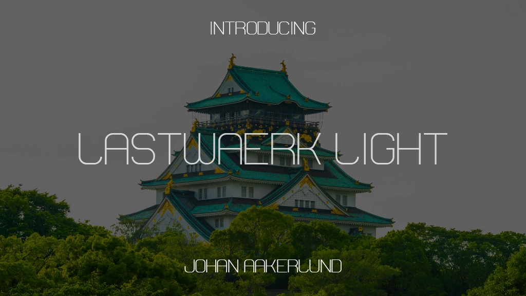 Lastwaerk light Font Sample Images  1