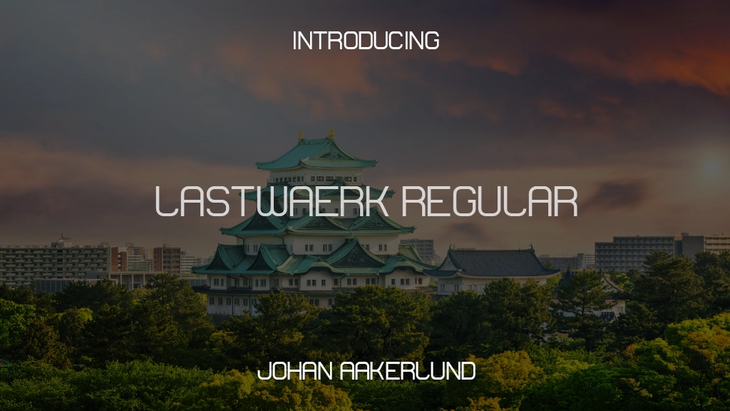 Lastwaerk regular Font Sample Images  1