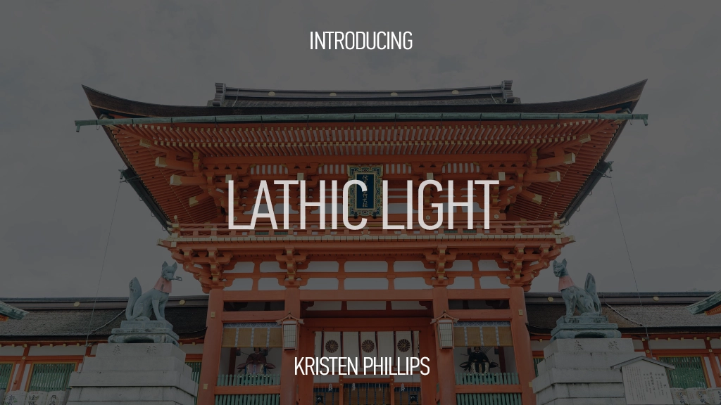 Lathic Light Font Sample Images  1