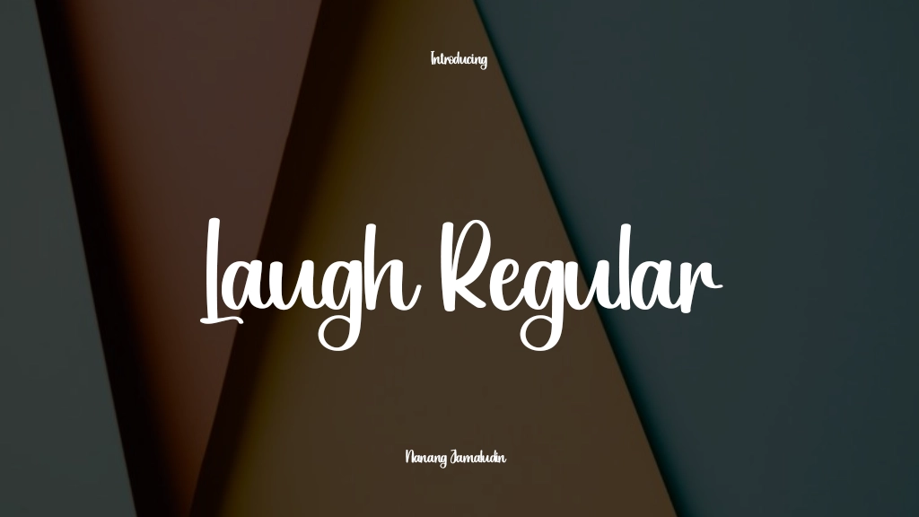 Laugh Regular Beispielbilder für Schriftarten  1