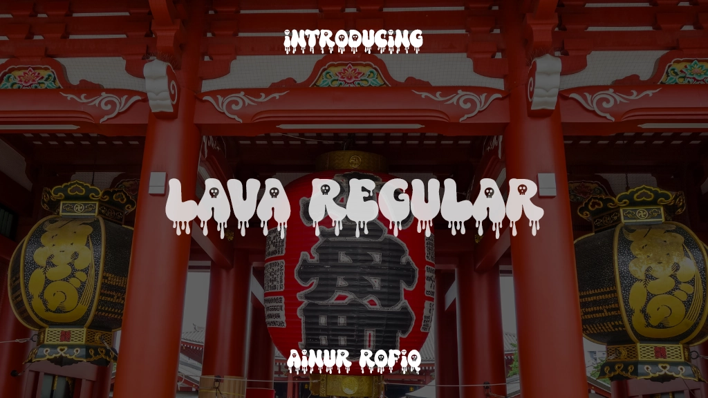 Lava Regular Font Sample Images  1