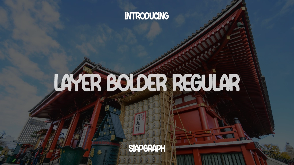 Layer Bolder Regular Font Sample Images  1