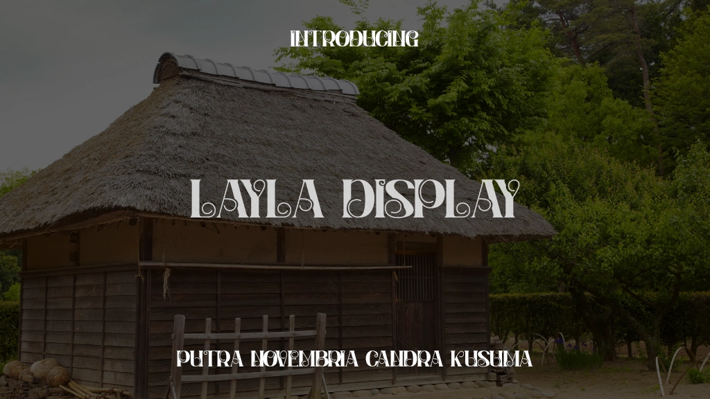 Layla Display 字体样本图像  1