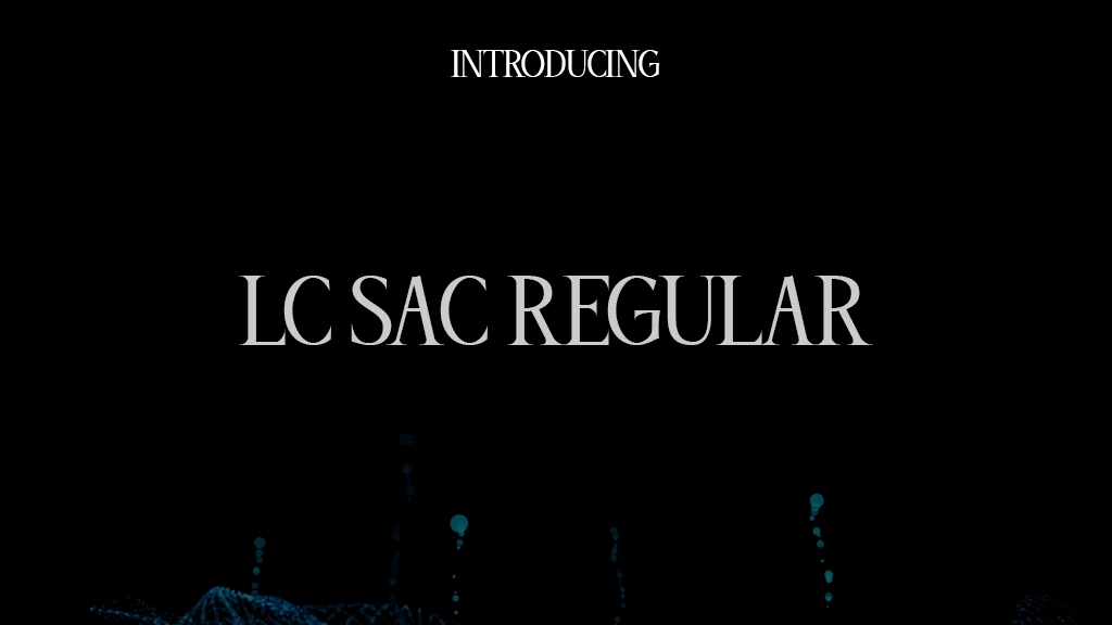 LC Sac Trial Regular 글꼴 샘플 이미지  1