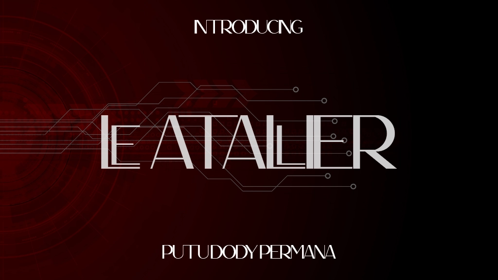 Le Atallier Personal Use Font Sample Images  1