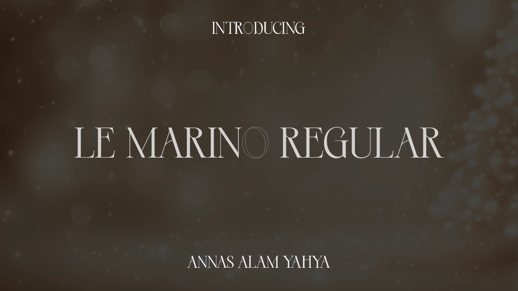 le Marino Regular Font Sample Images  1