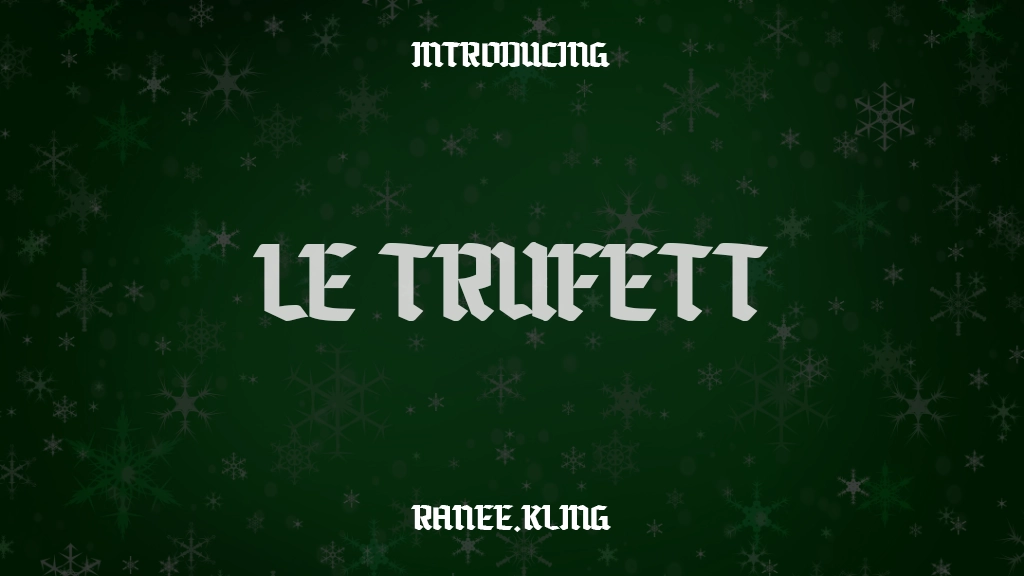 Le Trufett Font Sample Images  1