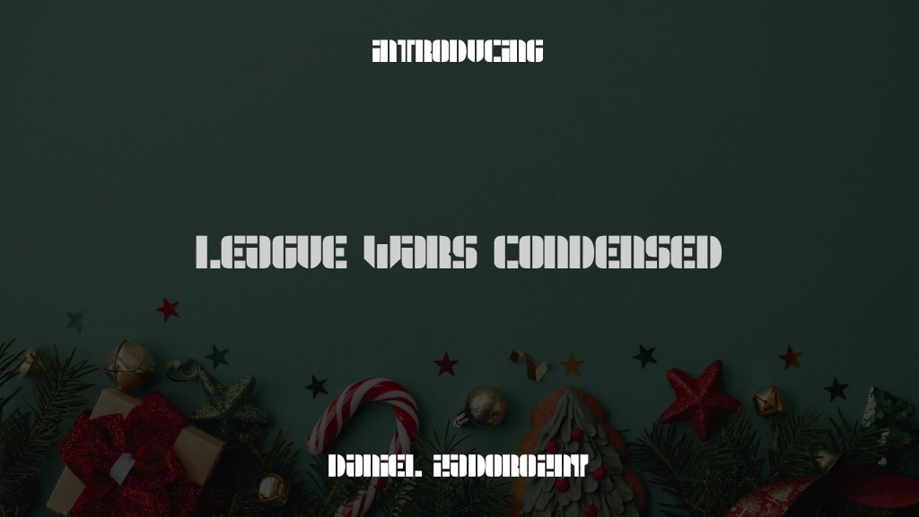 League Wars Condensed Condensed Imagens de amostra de fonte  1