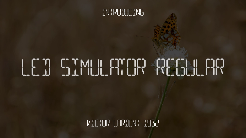 LED Simulator Regular Font Sample Images  1