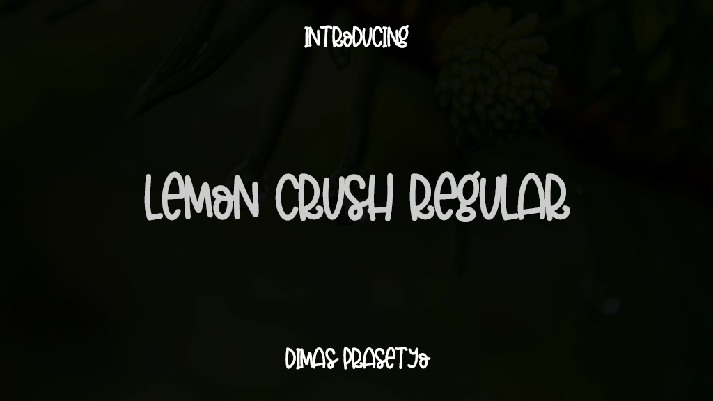 Lemon Crush Regular フォントサンプル画像  1