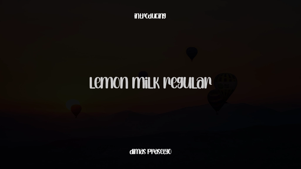 Lemon Milk Regular Font Sample Images  1