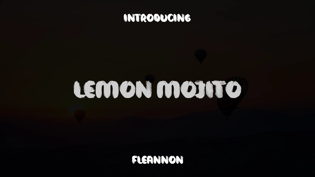 Lemon Mojito Font Sample Images  1