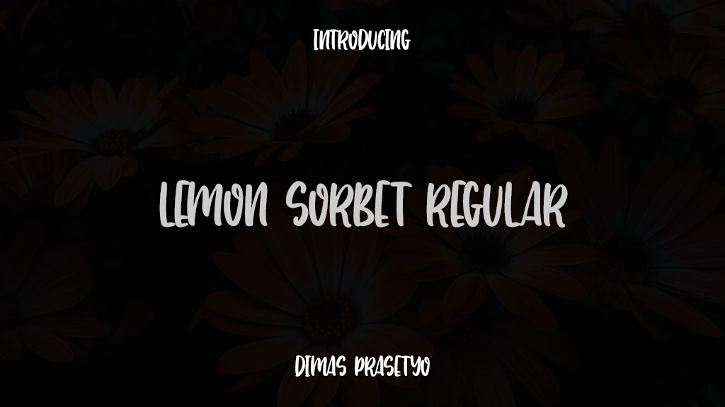 Lemon Sorbet Regular Font Sample Images  1