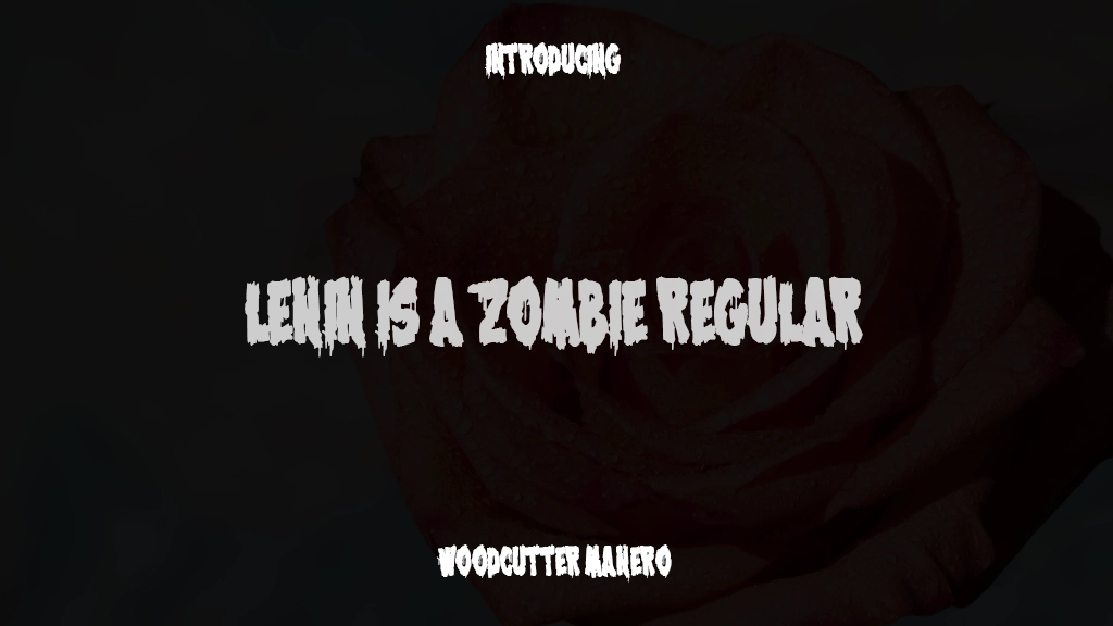 Lenin is a Zombie Regular Images d’exemples de polices  1