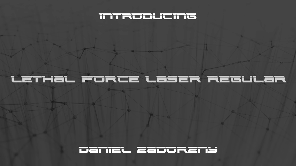 Lethal Force Laser Regular Imagens de amostra de fonte  1