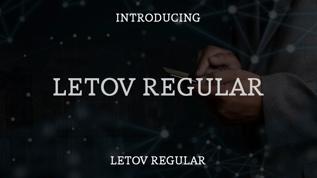 Letov Regular Font Sample Images  1