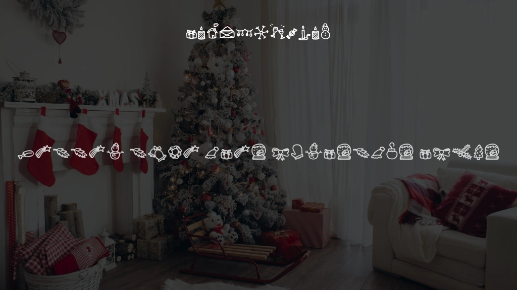 Letter Type Mies Christmas Icons Font Sample Images  1